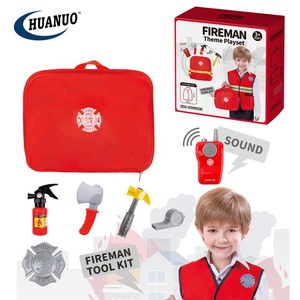 Nuovo arrivo vendita calda gioco di ruolo pompiere vestiti kit di strumenti <span class=keywords><strong>giocattoli</strong></span> finta giocattolo costume antincendio - Product Image 3