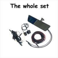 Grand angle 9-36v IPS écran tactile full hd double lentille voiture boîte noire dvr voiture rétroviseur