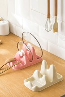 Support de couvercles de casseroles moderne de luxe léger, support de comptoir multifonctionnel pour spatules, cuillères et planches à découper pour cuisine et maison