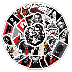 54 pz foglio adesivo per Film vampiro di Nosferatu Logo personalizzato adesivo in PVC impermeabile per Laptop telefono kiss cut adesivi per succhiasangue adulti - Product Image 1