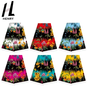 Vải Nhà Máy Thiết Kế Mới Màu Đen Và Trắng Chắp Vá Màu Hoa Nhà Máy In Vải Cho Quần Áo & Dresses - Product Image 2