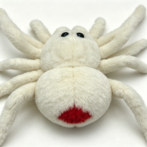 Peluche Ragno Bianco e Nero, Bambola Ragno di Peluche per Halloween, Decorazione Scherzo, Regalo per Macchina Artiglio - Product Image 6