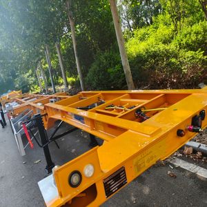 20 футов и 40 футов контейнерный каркасный полуприцеп для тяжелых грузовых транспортных шасси для транспортных контейнеров - Product Image 5