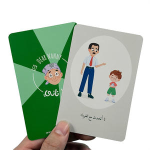 Gioco di carte personalizzato <span class=keywords><strong>con</strong></span> <span class=keywords><strong>parole</strong></span> a forma di scatola gioco di carta che parla giocattoli per l'apprendimento per bambini bambini bambini gioco educativo di carte Flash - Product Image 2