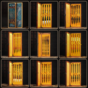 ชุดพู่กันเขียนอักษรคุณภาพสูงสี่แบบพร้อมกล่องของขวัญกล่องกระดาษหมึกหรูหราสำหรับใช้ในห้องเรียนและอ่านหนังสือ - Product Image 2