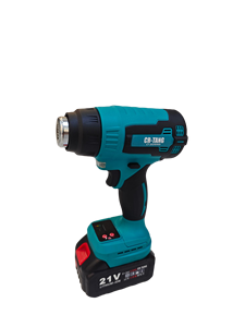 21V lithium battery hot air gun With LED lighting self-locking <b>power</b> <b>switch</b> brushless motor Honeycomb condensing heating core - Product Image 4