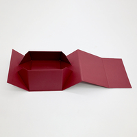 Boîte-cadeau de luxe personnalisée dans emballage plat boîtes en carton pliantes en papier synthétique rigide de conception mate stratification