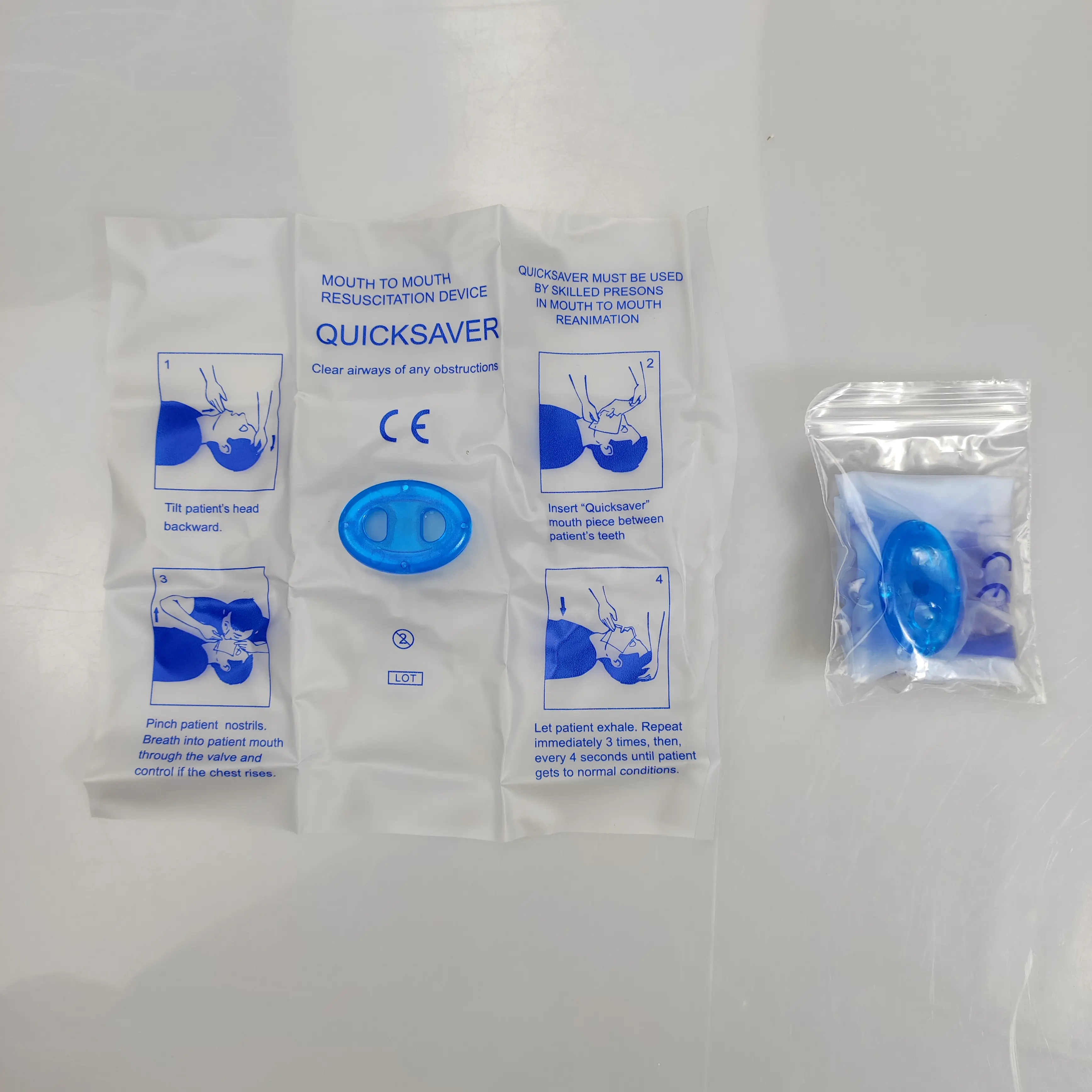 Disposable Resuscitation Emergency Breathing Mouth To Mouth Cpr Manikin Face Mask Shield
