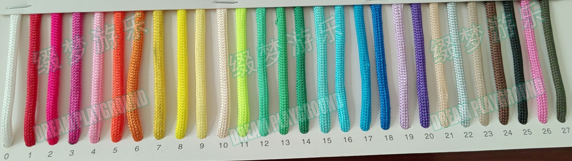 Nuancier de corde en polyester