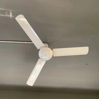 Ventilateur de plafond électrique à installation au plafond de 48 et 56 pouces, alimentation électrique, 3 pales en métal