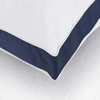 Oreillers de haute qualité bleu marine et blancs, rembourrage doux en polyester, soutien du cou, oreillers d'hôpital pour dormir