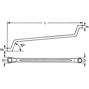 ประแจแหวนคู่00475665082 Heyco ขนาด AF - Product Image 2
