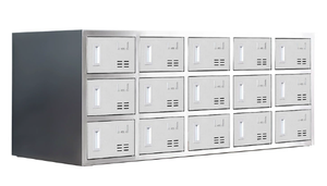 Nhà máy công nhân thép <span class=keywords><strong>Locker</strong></span>-Công nghiệp thông gió Tủ lưu trữ giày với khóa cho hội thảo thay đổi phòng - Product Image 2