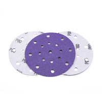 Disques de ponçage automobile en oxyde d'aluminium à grains 180 (1 mm) multi-trous, haute efficacité, personnalisables, de 3/4/4,5/5/6 pouces, OEM