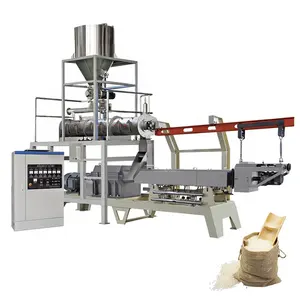 Extrusora de arroz artificial automática instant, linha de produção para máquina de arroz nutritiva