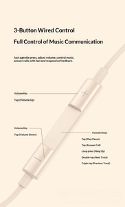 Écouteurs intra-auriculaires filaires couleur macaron minimalistes avec annulation active du bruit (ANC) et chargement Type-C pour usage quotidien, gaming et diffusion <span class=keywords><strong>en</strong></span> direct - Product Image 6