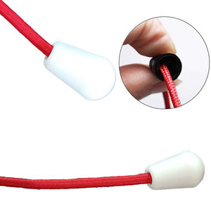 Nhà Máy Tùy Chỉnh Dây Nhựa Khóa Gió Coat Nhựa Rope End Nút Cuối Bìa Chuông End Cho Quần Áo - Product Image 1