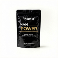 Café de Maca à Marque Blanche OEM, Soutien Énergétique Herbal, 100g, Sachet Noir Mat Doré, Complément Alimentaire pour Adultes, Vente en Gros