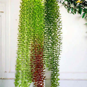 Künstliche Trauerweiden-Blumen Plastik-Grünpflanzen DIY Hängende Ranken für Hochzeit Weihnachten Abschlussfeier Erntedankfest Neujahr - Product Image 1