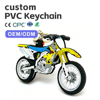 Fabrication en gros, conception gratuite, porte-clés en caoutchouc personnalisé promotionnel, logo en PVC souple 3D, écologique, durable
