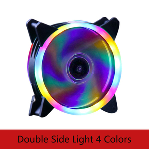 Ventilador de refrigeración de aire para <span class=keywords><strong>Pc</strong></span> con carcasa Argb, luz doble, Rgb, 120mm, CC, ventilador de ordenador, Enfriador de <span class=keywords><strong>Pc</strong></span>, nuevo estilo - Product Image 3
