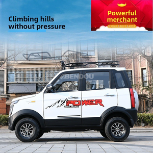 รถยนต์ไฟฟ้า SUV ขนาดเล็ก 4 ล้อ แบบปิด รุ่น Fine Craft สำหรับขับขี่ออฟโรด 4 ที่นั่ง แบตเตอรี่ลิเธียมเกรดพรีเมียม ความเร็วต่ำ เหมาะสำหรับการเดินทางในบ้าน - Product Image 4