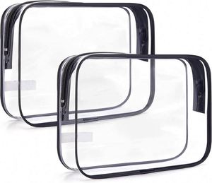 Bolsa de Aseo Transparente de Muestra Gratuita, Bolsa de Accesorios de Viaje, Bolsa de Cosméticos Impermeable para Aeropuerto y Avión - Product Image 1
