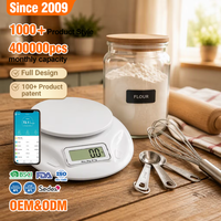 Balance alimentaire de cuisine multifonctionnelle numérique professionnelle personnalisée en plastique ABS complet de 3 kg avec affichage numérique Bluetooth