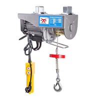 Treuil électrique silencieux à câble métallique, nouveau mini treuil électrique pour travaux de construction à domicile, 200 kg