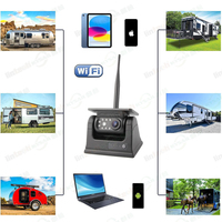 Caméra de recul magnétique WiFi rechargeable pour camion, attelage de remorque, HD 1080P, vision nocturne, facile à utiliser