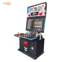 Borne d'arcade vidéo à monnayeur SOURCE Premium avec écran LCD 55 pouces, jeux King of Fighters et Street Fighter, pour centre commercial