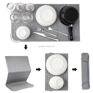 Extra-<b>Large</b> Foldable Compact Easy Storage Silicone Drying <b>Mat</b> for Kitchen Counter Trifold Dish Drying <b>Mat</b> Kitchen <b>Mat</b> - Product Image 2
