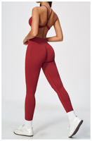Leggings de yoga sans couture pour femmes, pantalons évasés pour femmes, shorts de sport et de course, soutien-gorge de sport essentiel pour femmes, ensemble de sport pour femme