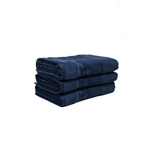 ผ้าเช็ดตัวผ้าแจ็คการ์ดผ้าฝ้ายออร์แกนิกออกแบบได้เองสำหรับโรงแรมและสปา - Product Image 1