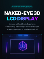 Gafas Inteligentes con Pantalla LCD 3D Gratuita, Pantalla Interactiva de Gran Tamaño de 65 Pulgadas para Interiores, Pantalla Publicitaria de Ahorro de Energía, Comercial, 4K