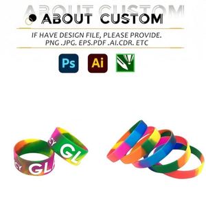 Pulseras de Silicona Personalizadas, Kit de Pulseras de Goma de Colores Surtidos para Deportes, Juegos, Fiestas, Marcadores de Vasos, para Mujeres y Hombres - Product Image 2