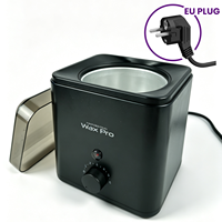 Mini chauffe-cire 200 ml 45 W avec 6 niveaux de contrôle de température, chauffe-cire compact avec bol en silicone pour épilation en salon ou à domicile, OEM ODM