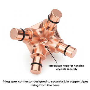 Conectores de Esquinas Piramidales de Cobre Fundido Sólido <span class=keywords><strong>100</strong></span>% de Alta Resistencia para Bricolaje, Kit de Unión Superior e Inferior para Pirámide de Giza - Product Image 2