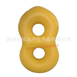 Flotador Inflable para Esquí Acuático, Anillo de Natación Redondo de PVC para una Persona, Rojo, Amarillo, Azul - Product Image 5