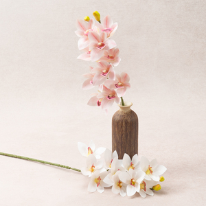 Arreglo Floral para Salón de Té, 10 Ramas de Orquídeas Artificiales de Seda, Plantas Artificiales, Modelo de Exhibición para Bodas - Product Image 1