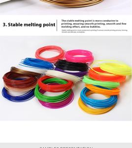 วัสดุสิ้นเปลืองสำหรับปากกาพิมพ์ 3 มิติ ขายส่ง ไส้พลาสติก PLA & PCL อุณหภูมิสูงและต่ำ ขนาด 1.75 มม. ความยาว 5 ม. และ 10 ม. รูปทรงขนนก - Product Image 6