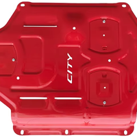 Plaque de protection inférieure en acier au manganèse pour moteur Honda City 2015+, couleur rouge disponible