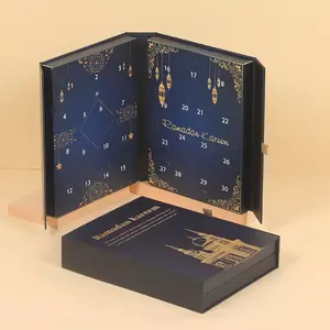 Mubarak Ramadan Kareem 3d Kalender Datum Papier Geschenkdoos Voor Advent Snoep Chocolade