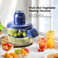 EN STOCK Éplucheur Électrique Portable Sans Fil Automatique pour Fruits et Légumes, Machine à Éplucher les Pommes de Terre, l'Ail et les Raisins