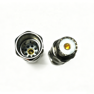 Connecteur femelle UHF SO239 à pince droite pour câble coaxial d'alimentation de 1/2 pouce pour antennes de communication - Product Image 2