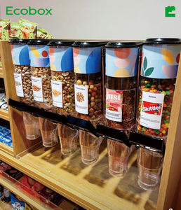 エコボックス 6L 大容量食品ミニディスペンサー、スイーツディスペンサー、焙煎所用ディスペンサー - Product Image 4