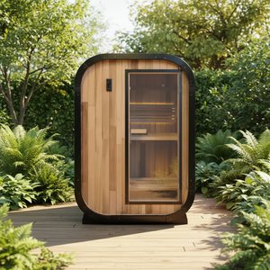 Cabine de sauna à vapeur extérieure en cèdre rouge canadien pour 2 personnes, facile à installer, étanche, pour jardin et <span class=keywords><strong>spa</strong></span> à domicile - Product Image 6