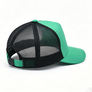 Casquette de baseball unisexe verte et noire en toile et maille avec logo coq, ajustable, style streetwear, décontractée, sport et plein air - Product Image 5