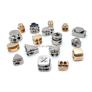 OEM tùy chỉnh túi áo khoác mùa xuân chuyển đổi dây giày khóa dây rút dây khóa kim loại Stopper chuyển đổi dây ổ khóa khắc dây Stopper - Product Image 1