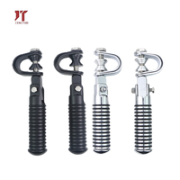 Repose-pieds pliables en aluminium anti-vibration pour barre de protection de moto de 22-25 mm, garantie 1 an